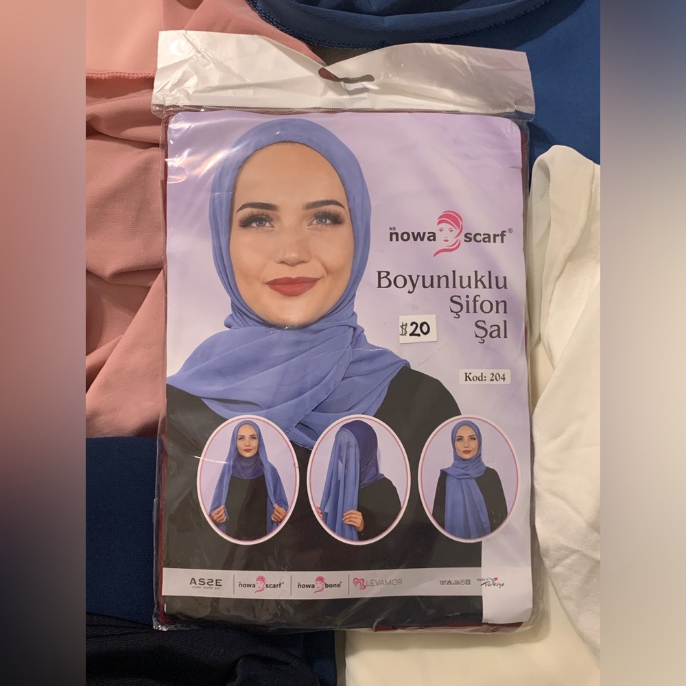 Chiffon Hijab Attached to a Ninja Undercap